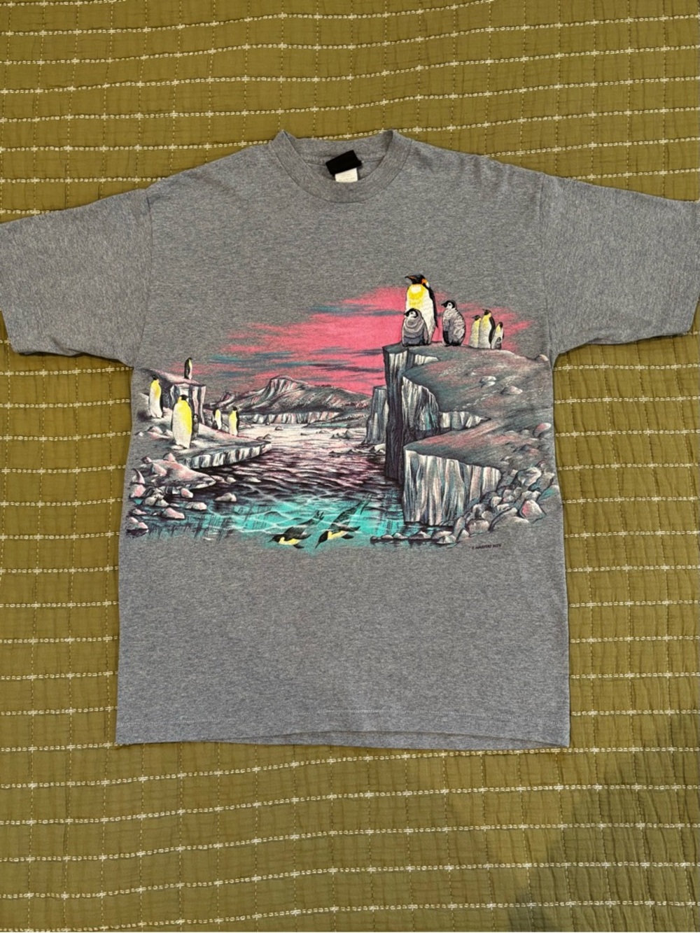 Vintage Embroidered Penguin Tee